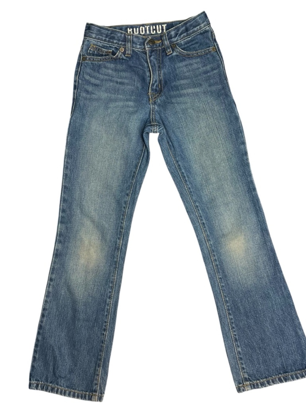 Blue Washed Bootcut Jeans